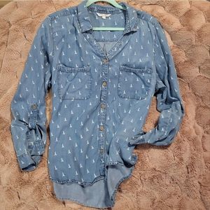 Large Chambray button up
